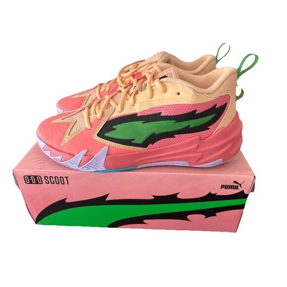 NEW! Puma Scoot Zeros Georgia Peach Basketball Sneakers 379908-07 Men's Size 10 - Picture 1 of 8